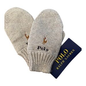 Polo Ralph Lauren Knit Mittens NWT Size 2T-4T